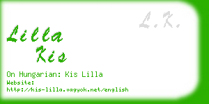lilla kis business card